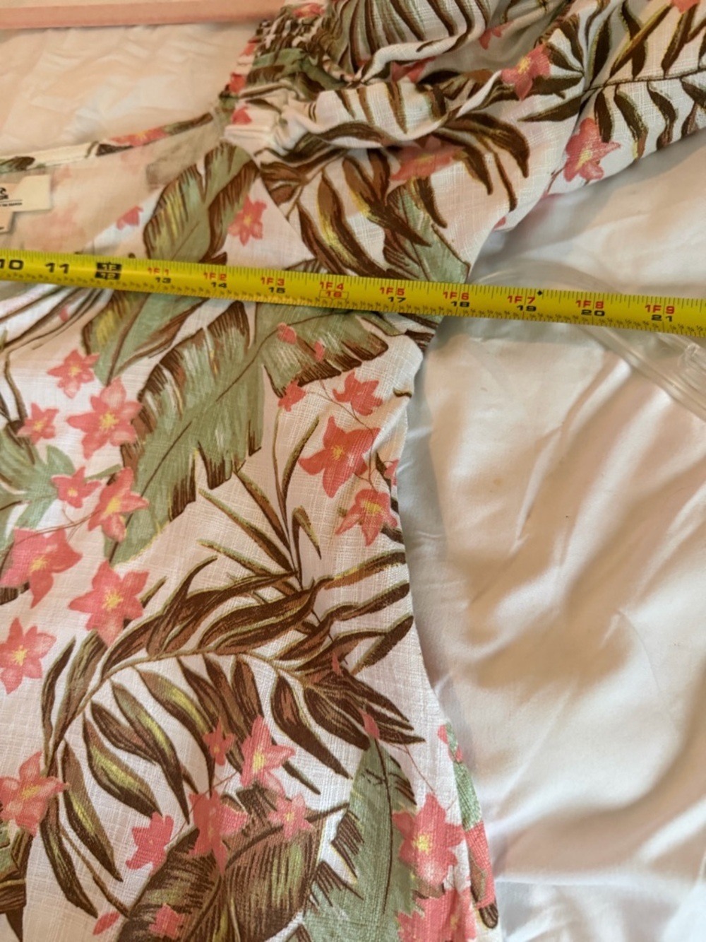 Rip Curl Tropical Button-Front Mini Dress in Beige, Green & Brown - Picture 6 of 9